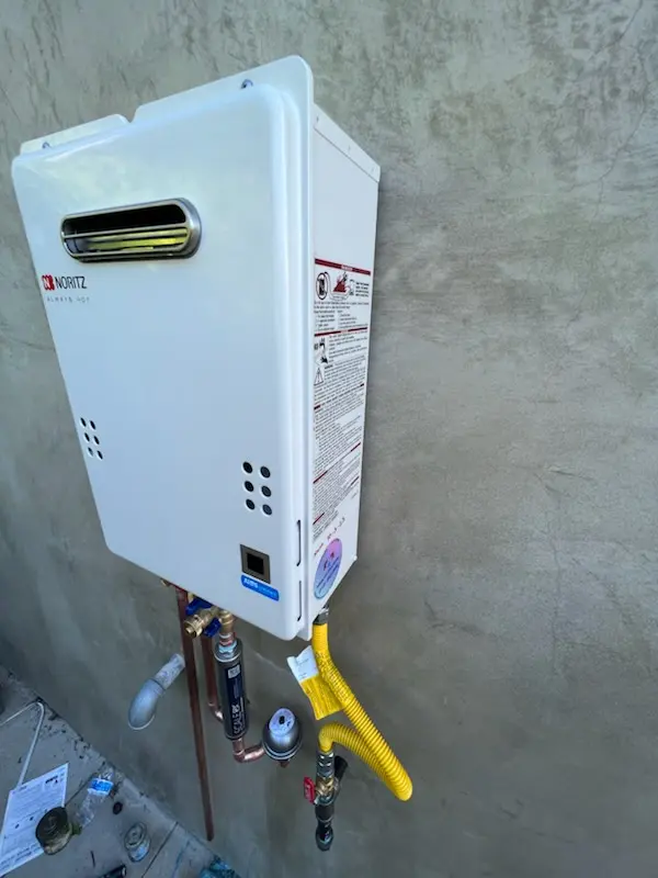 Tankless water heater installation for McDonald homes
