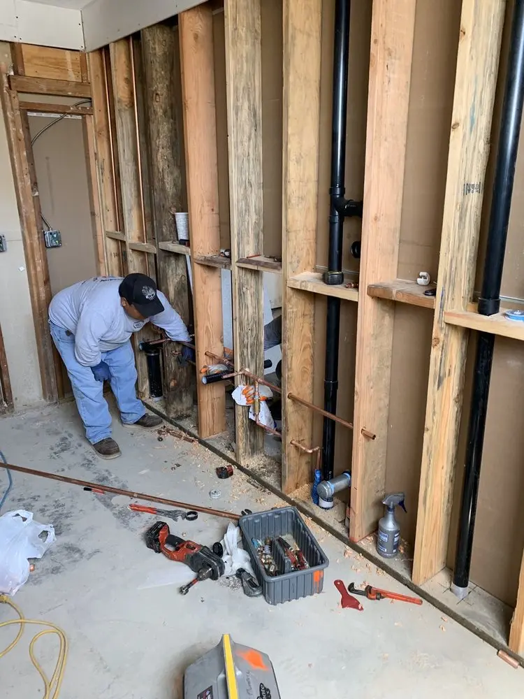 Commercial rough-in plumbing for Gas Line Repair in McDonald